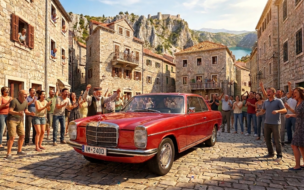 Ai Render example - Mercedes Coupe W114 240D 3D model