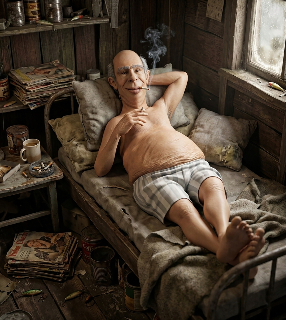 Render example - Beautiful Funny People Series - Old Man Character 3D model