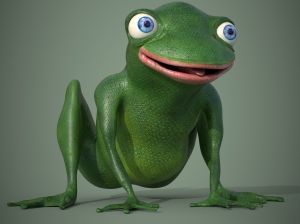 Happy Frog Stylized PBR Model